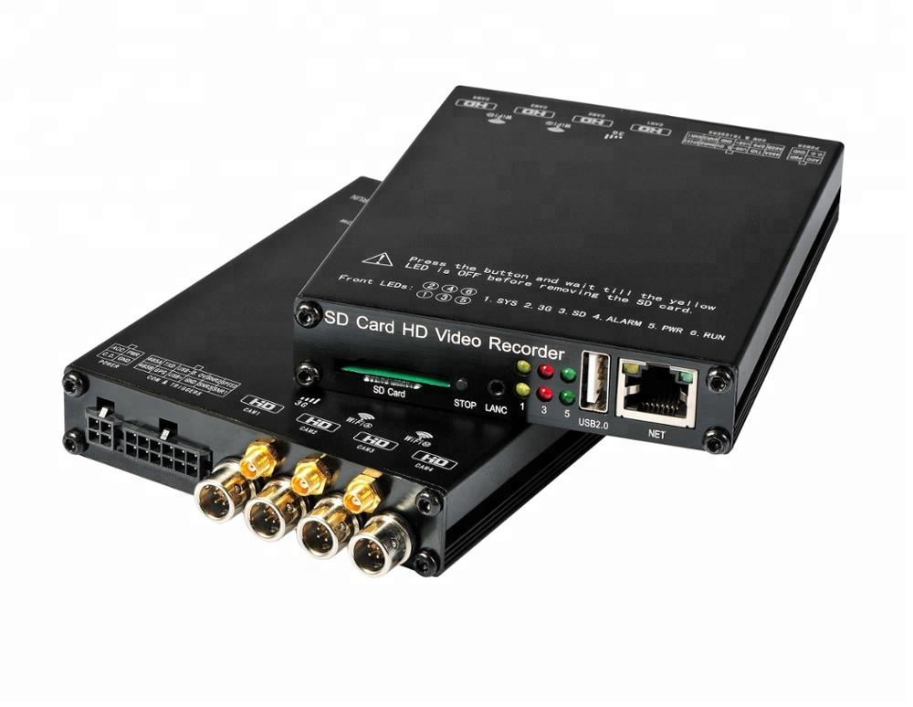 4CH Full HD 1080P SD карта транспортного средства Blackbox DVR с 4G WIFI GPS