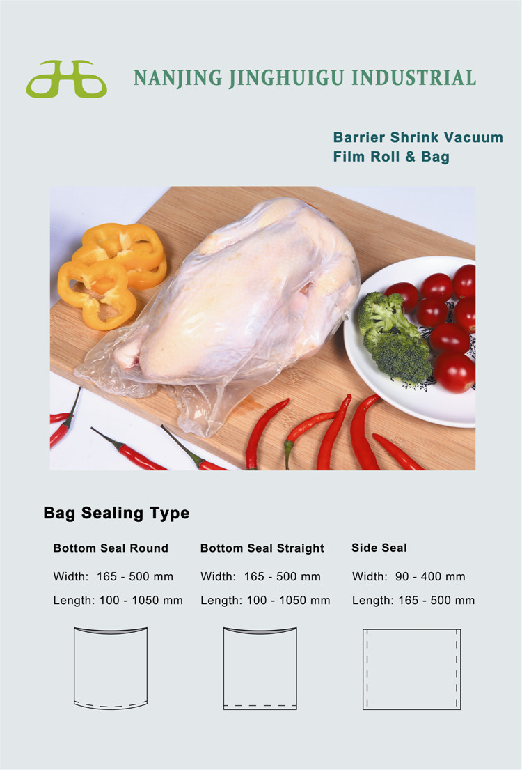 Barrier Vacuum Shrink Packing Films Bags for Packing Fresh or Frozen Fillet Salmon fish