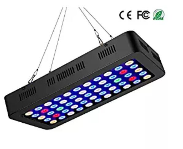 55*3w fish coral reef used fish tank aquarium light hanging kit with 3200k 8000k 14000k 460nm 520nm 630nm