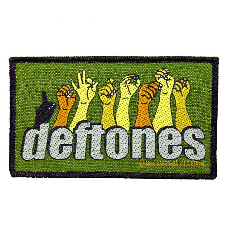 Индивидуальный дизайн Deftones знак язык с логотипом металлический рок-группы куртка тканая пришиван на аппликации