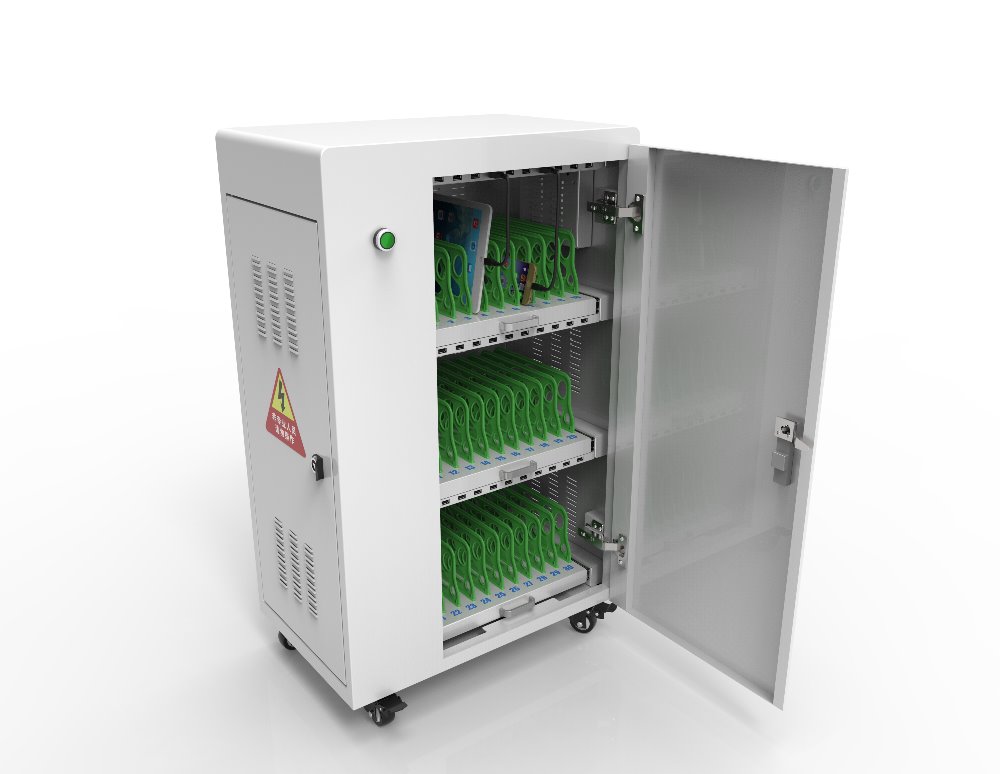 Laptop Charging Cart Charging Station For School Restaurant Public