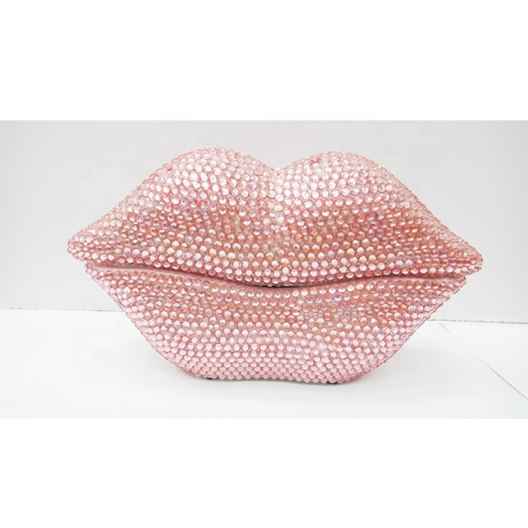 Hot selling wholesale sexy lip wired diamond rhinestone crystal telephone