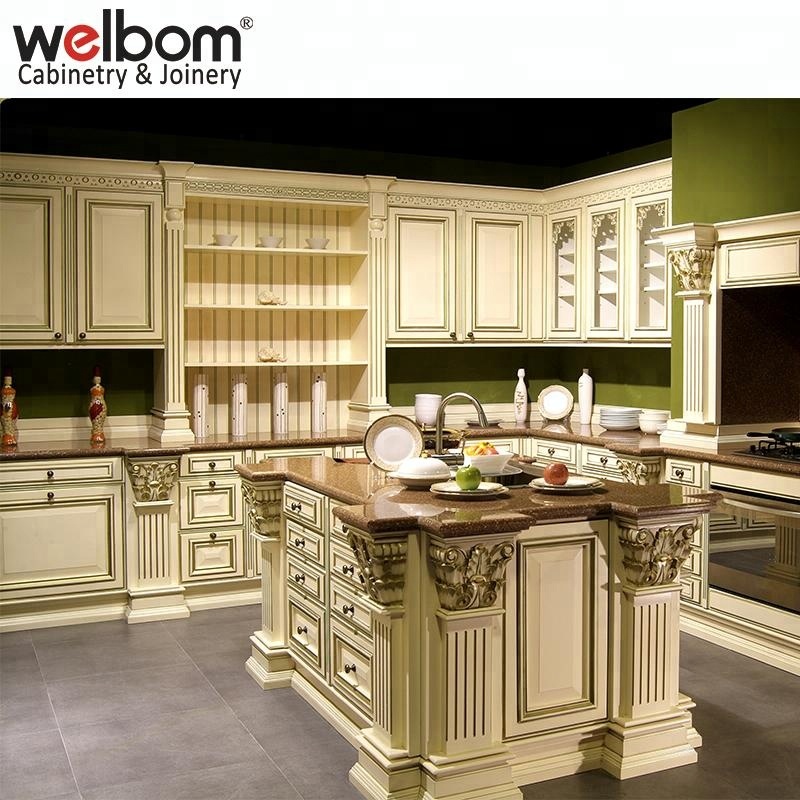 Home kitchen products Italian style classic furniture kitchen cabinets