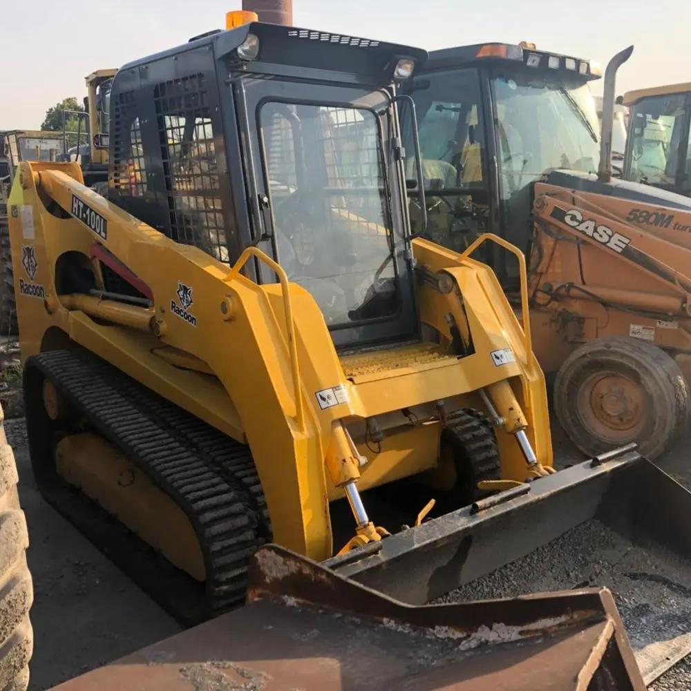 very good machine Used skid wheel loader Racoon HT-100L for sale