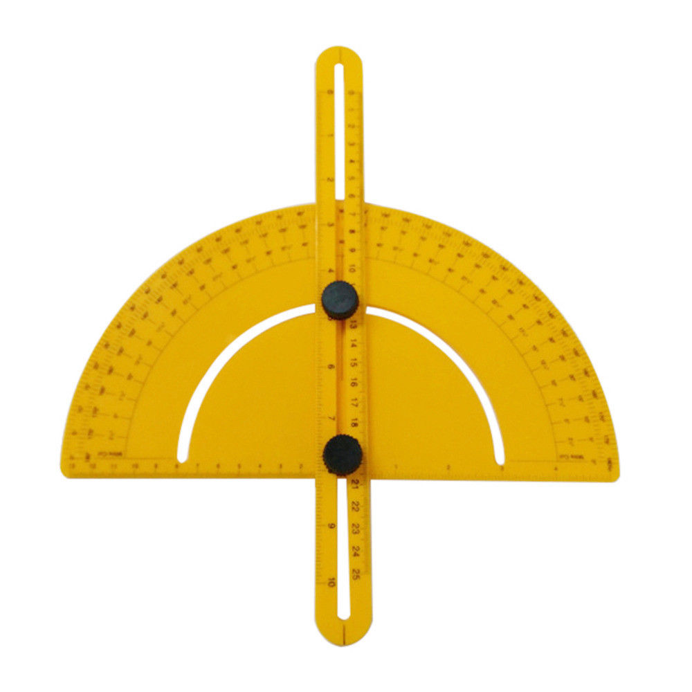 Goniometer Угол Finder Miter манометр измерительная линейка инструмент пластик транспортир