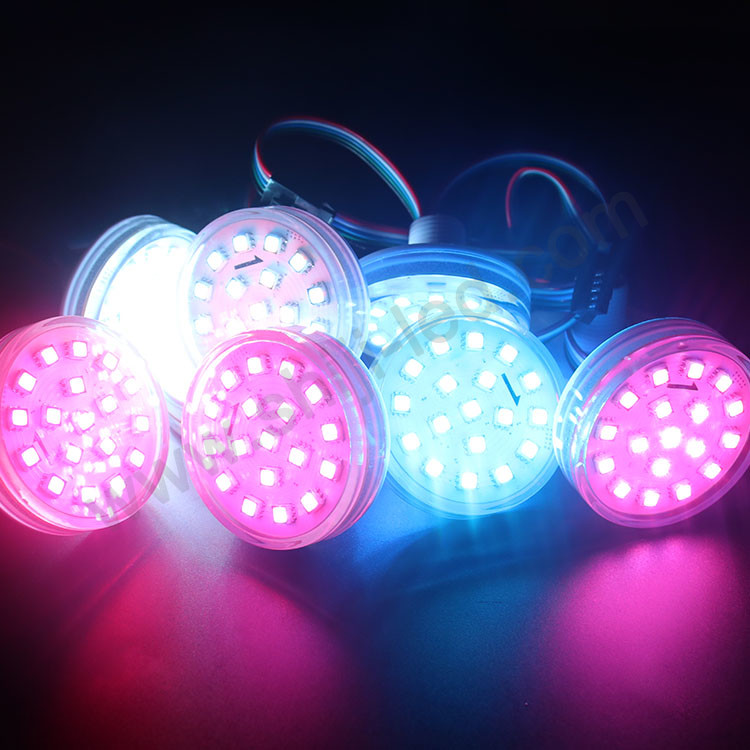 Волшебный Цвет Водонепроницаемый 60 мм 18 точек rgb DMX светодиодный пиксель UCS2903 освещение для парка развлечений