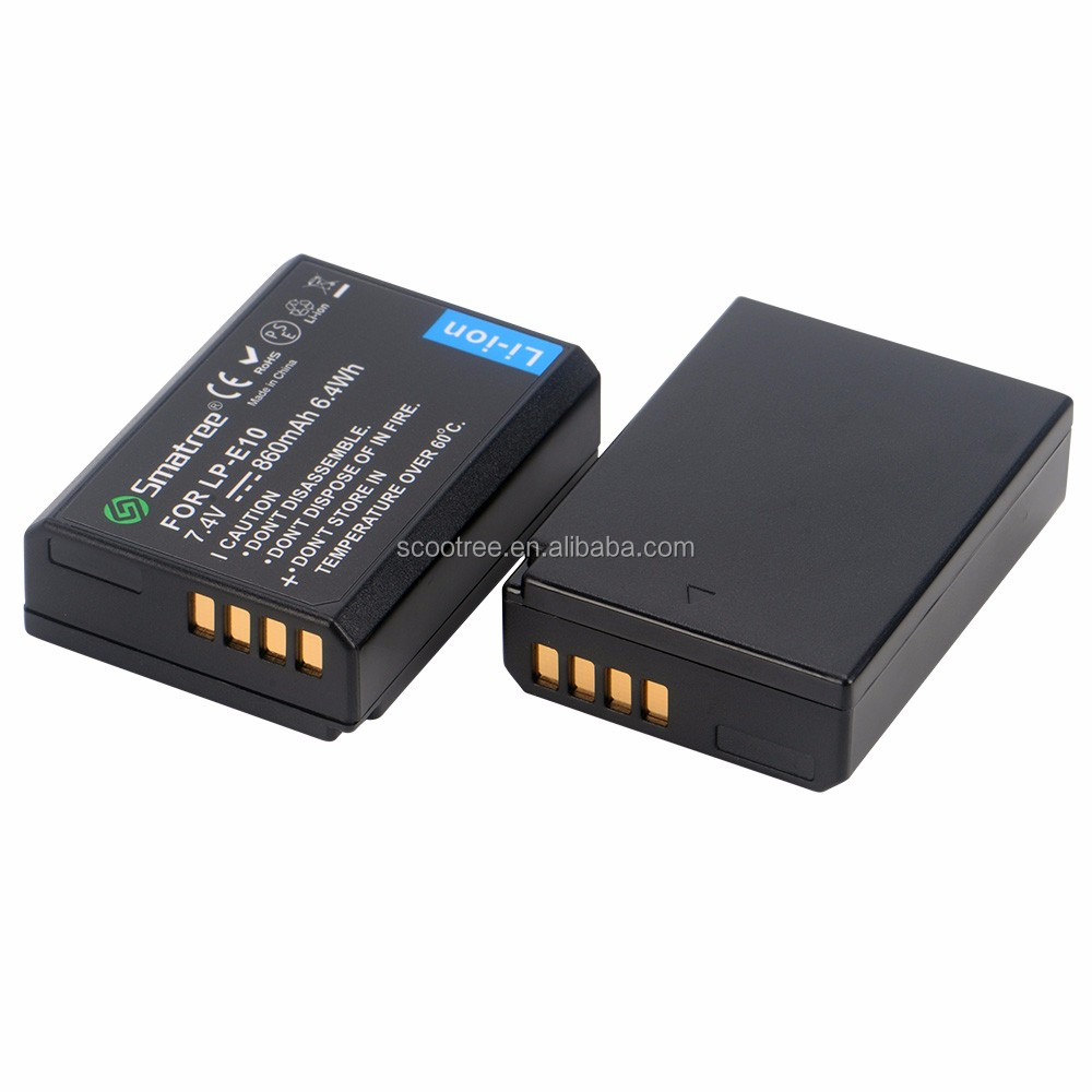 Smatree батарея 7,4 V аккумуляторная батарея LP-E10 для цифровой фотокамеры