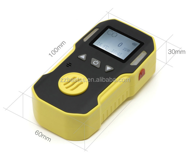 Портативный детектор газа O2, CO, CO2, H2, NO2, NH3, NO,CL2, O3Gas Meter