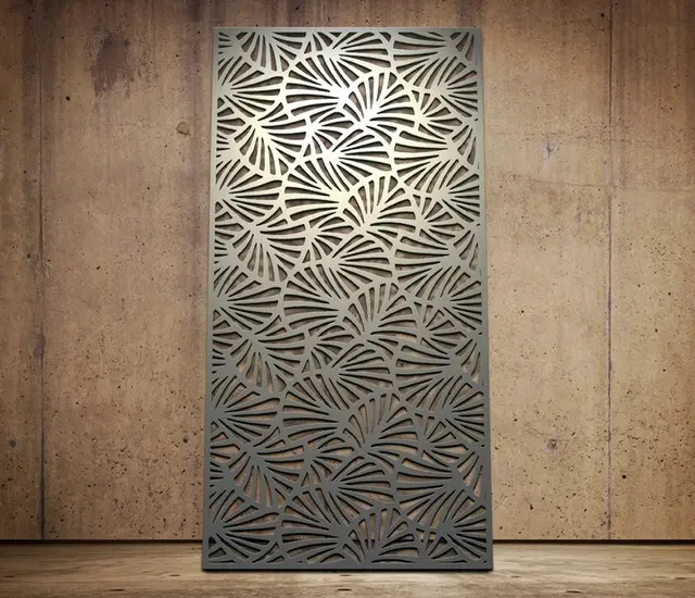 Decorative Laser-Cut Modern Metal Privacy Room Divider Patterns