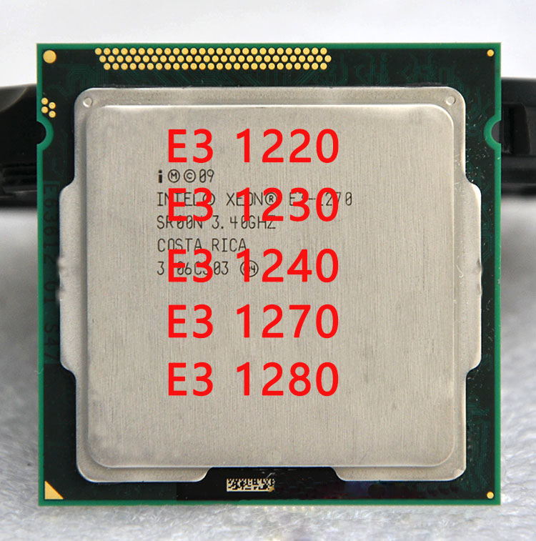 Ксеон E3-1220 E3 1230 E3 1240 E3 1270 E3 1280 E3 1290 с четырёхъядерным процессором LGA1155 E3 1220