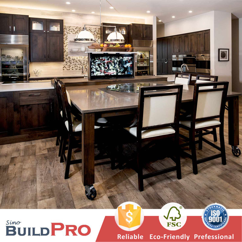 Модульный деревянный кухонный шкаф Sino Build Pro
