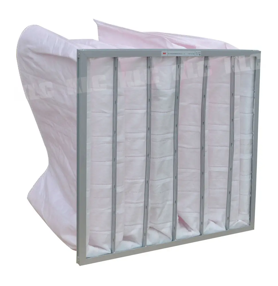 Air Conditioning Bag Filter Medium Efficiency HVAC Air Bag Filter