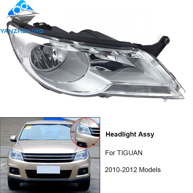 YZX Левая Правая галогенная передняя фара в сборе для TIGUAN 2010 2011 2012 Фара передняя фара