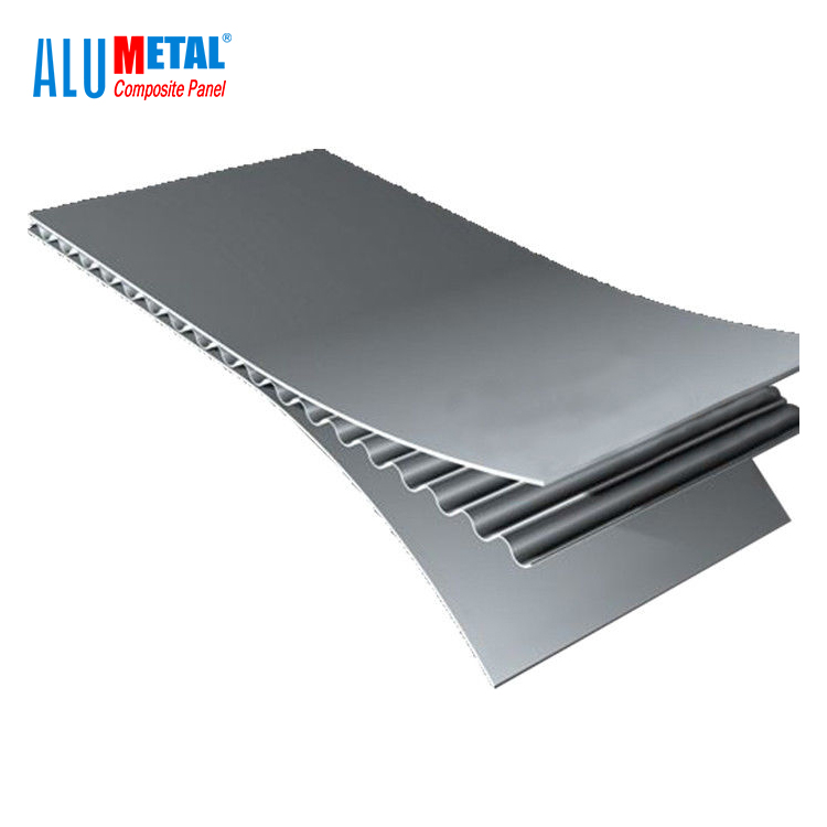 Alumetal Новый запуск зеленый материал A2 огнеупорная алюминиевая гофрированная Композитная Панель