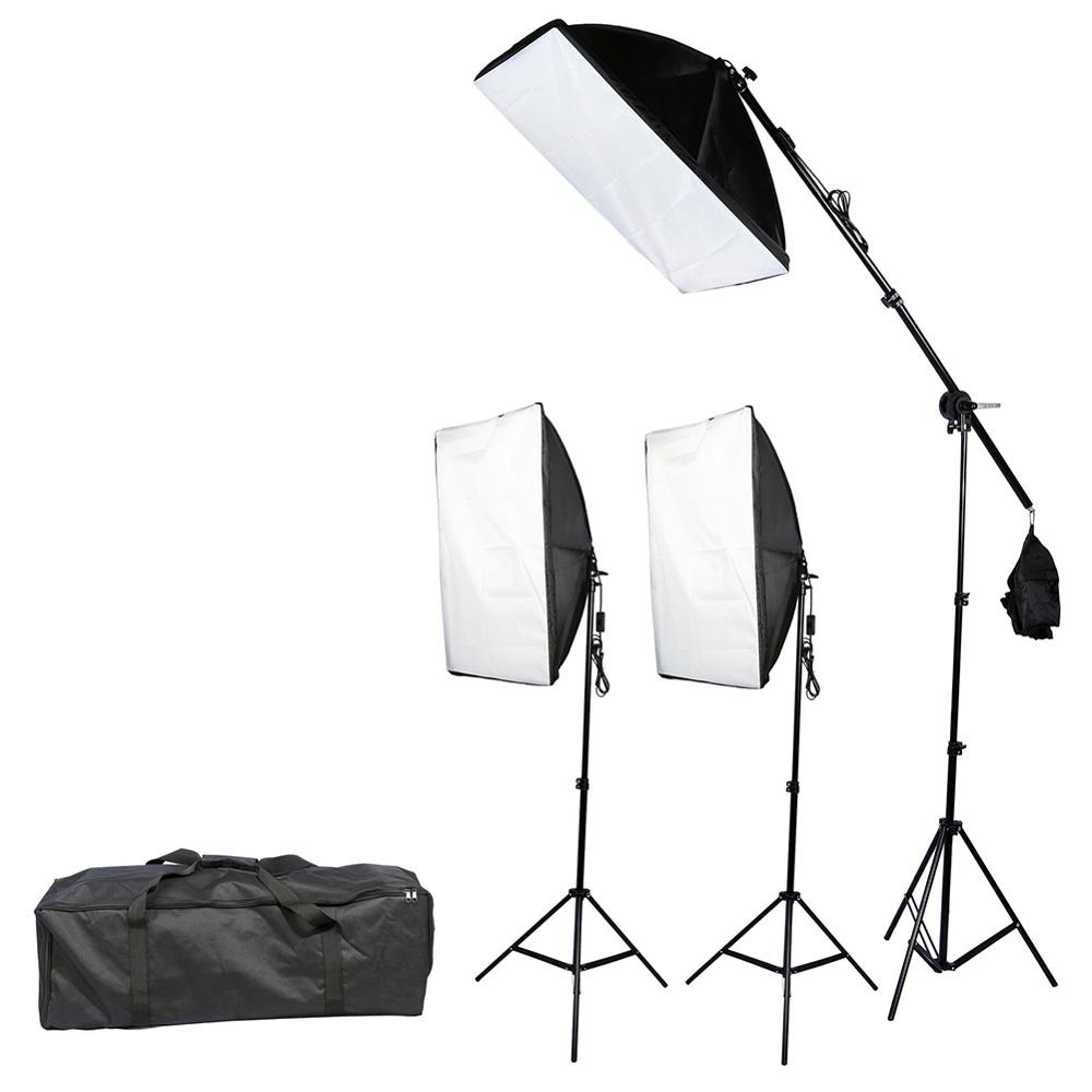 Lightdow 200W фотографическое оборудование 20x28 "софтбокс непрерывное регулируемое выходное напряжение Освещение софтбокс для фотостудии свет комплект