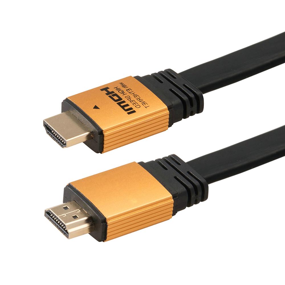 2 м высококачественный плоский металлический HDMI-кабель, качественный свинцовый высокоскоростной 4K * 2K 3D