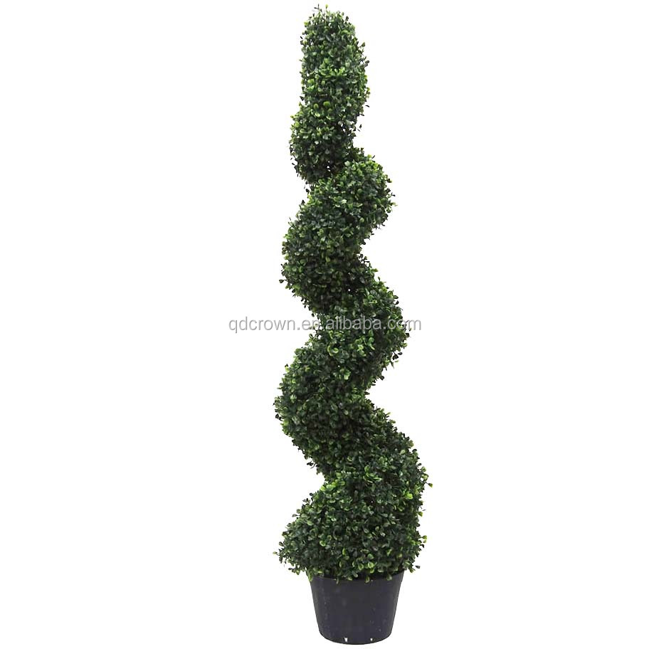 Новый стиль Topiary Boxwood Goplus 4 фута дерево Boxwoood растение дальность спиральные искусственные деревья 4 фута