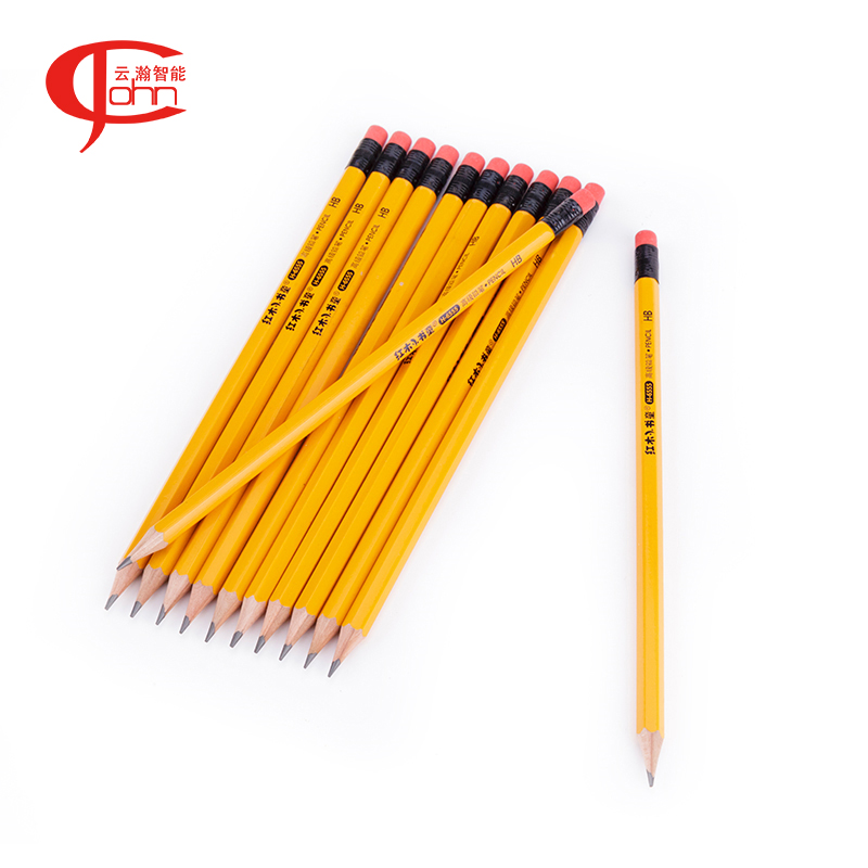 Wholesale Custom Pencils for Children Popular Custom Logo 2b Pencils Standard Pencils in Bulk Wooden Black Paper Box Hexagonal