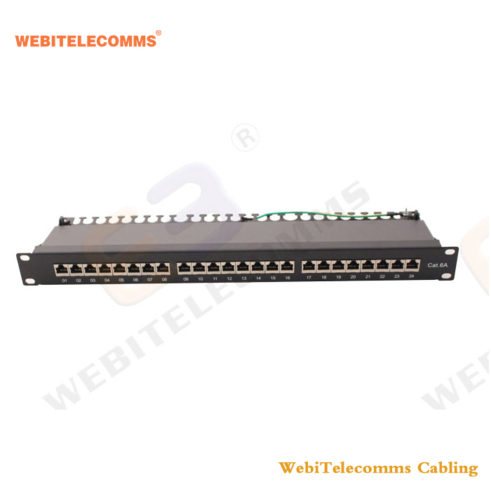 Cat5e/cat6 1u 19 ''rackmount 24 порта патч панель светодио дный светодиодной подсветкой