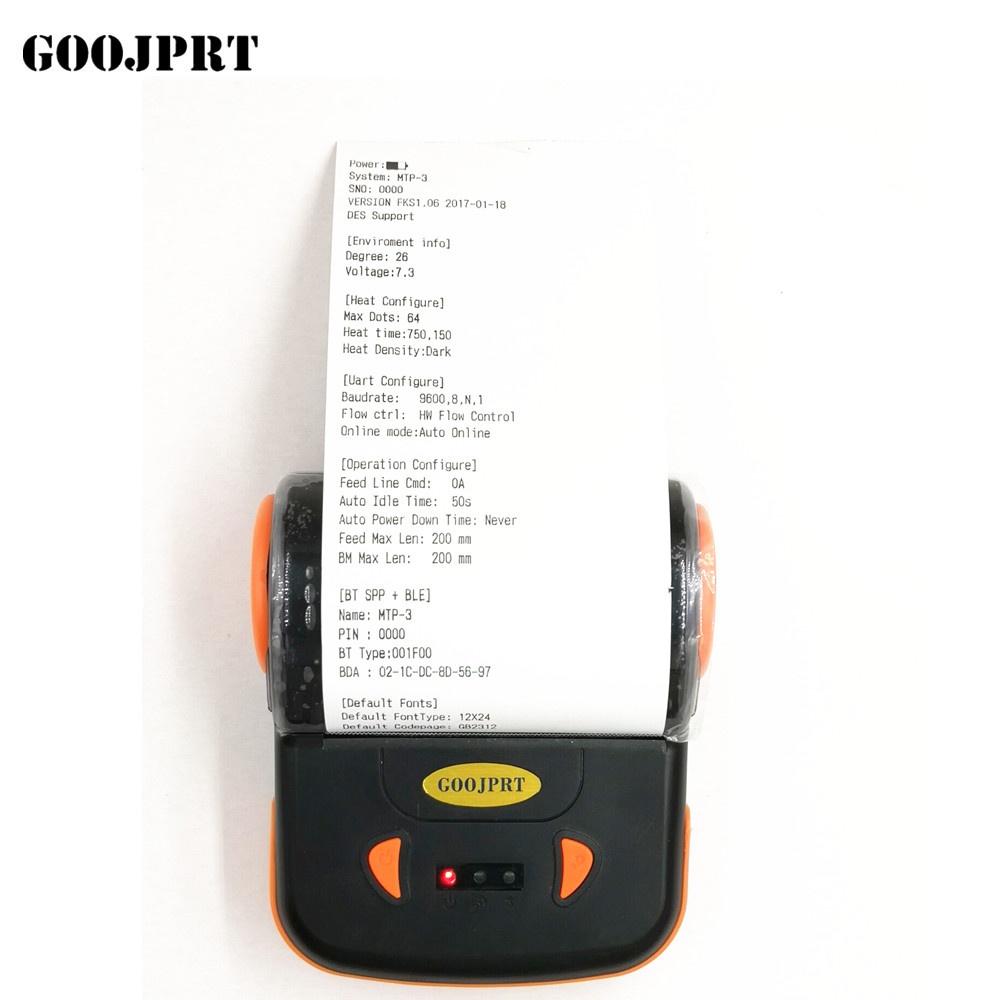 Портативный 80 мм Bluetooth термопринтер Android билетов POS принтер для ресторана супермаркета