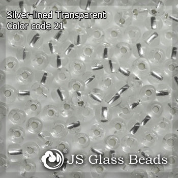 High Quality Fashion JS Glass Seed Beads - 21# 8/0 Silver-Lined Rocailles Beads For Garment & Jewelry