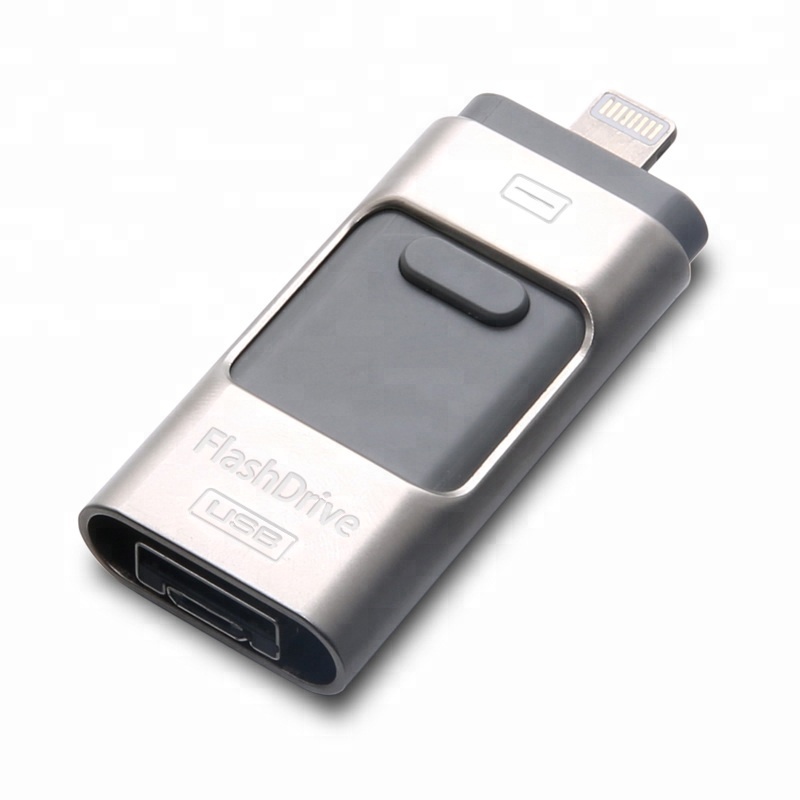 Мобильный флеш-накопитель 64 Гб usb 3,0, карта памяти для iPhone, Android, мобильный телефон и ноутбук, 3 в 1 OTG usb флеш-накопитель