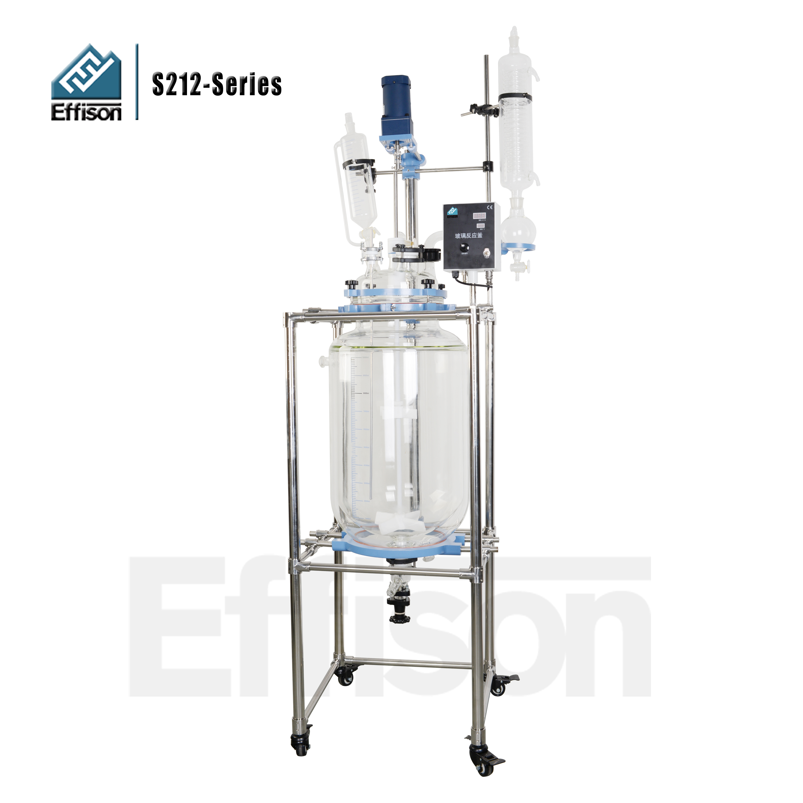 Effison 50L 100L стеклянный реактор 100L, реактор для зимней зимы 100L