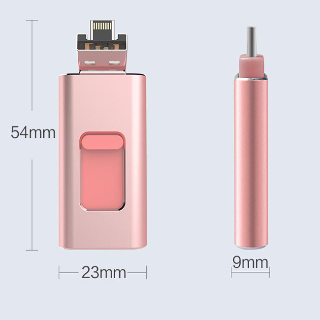 Водонепроницаемый металлический мобильный телефон 4 в 1 OTG usb 3,0 флэш-накопители