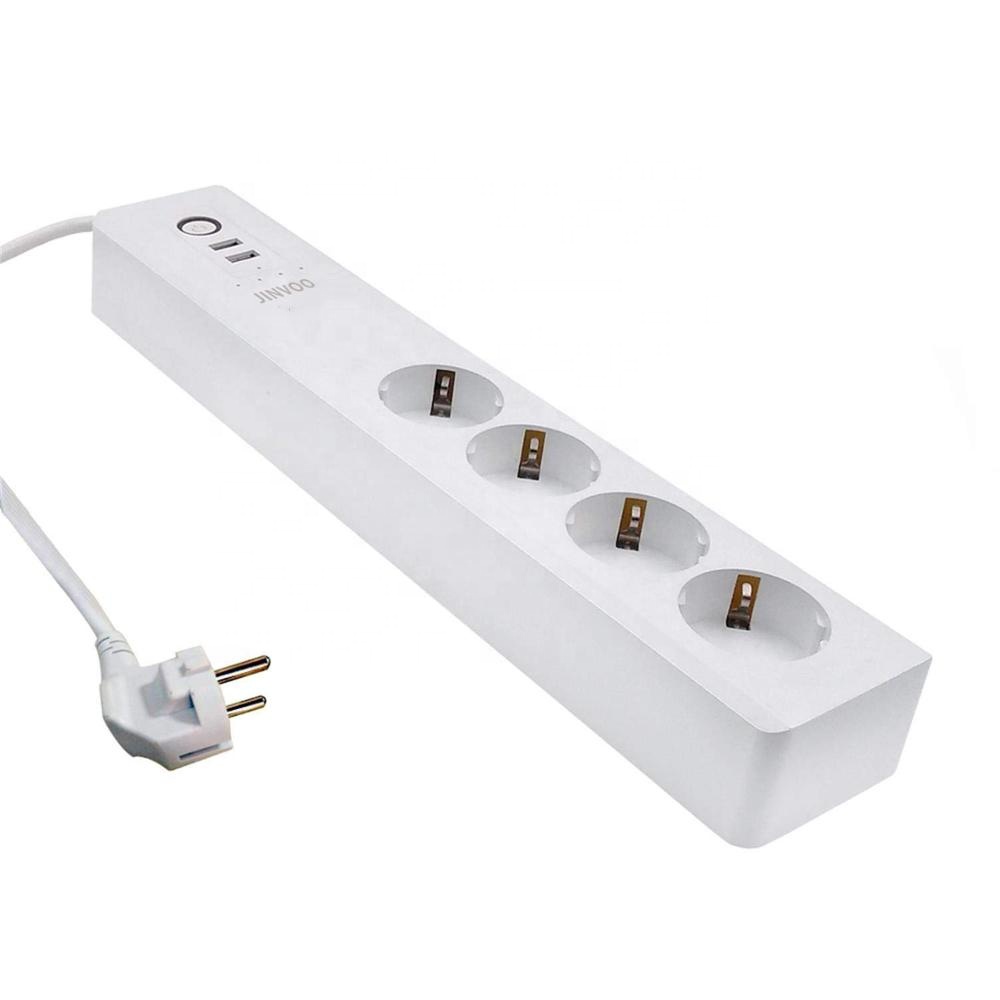 Jinvoo WiFi смарт-устройство защиты от перенапряжения ЕС стандартный 4AC2USB порт Поддержка Alexa Google Assistant Tuya график синхронизации гнездо не требуется