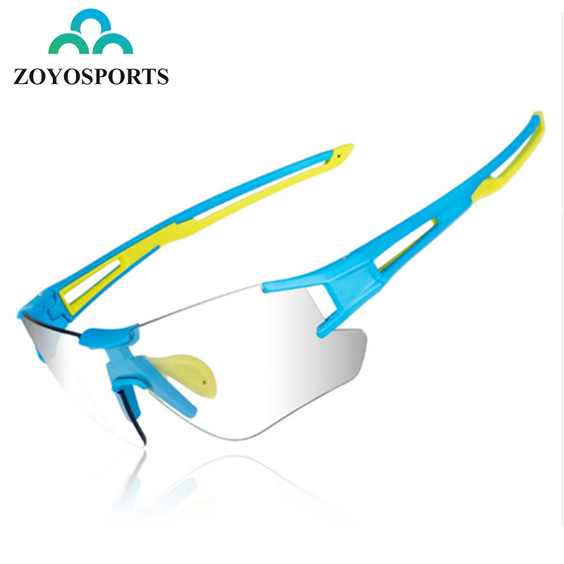 ZOYOSPORTS Поляризованные спортивные светопроницаемые фотохромные восхождение рыболовные очки UV400 защитный велосипедные очки