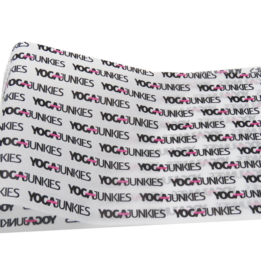 17 gsm customized cotton silk tissue paper with silver logo for scented gift wrapping