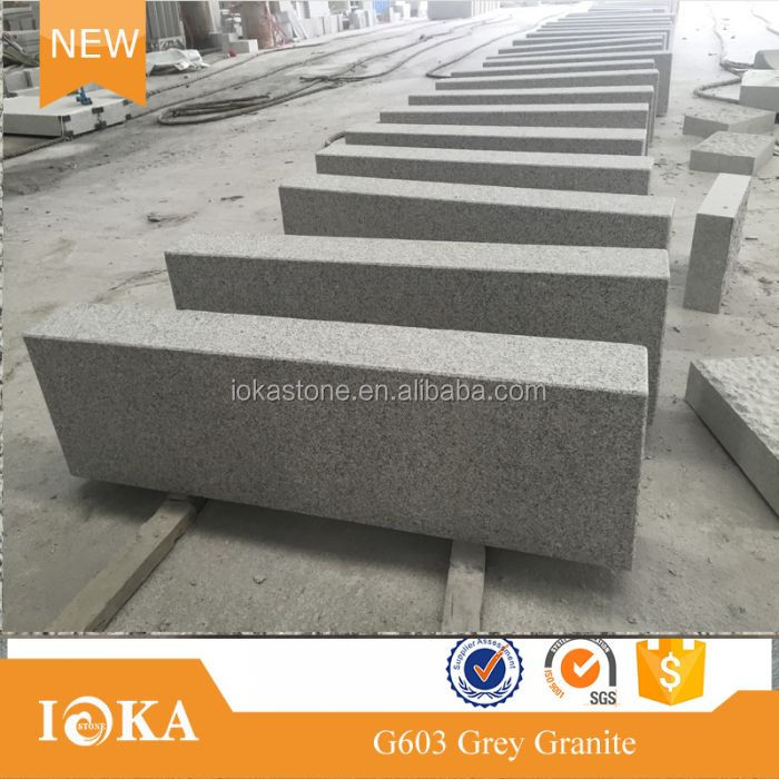 Серый гранит Kerbstone полированный Curbstone гранит G603 Kerbs