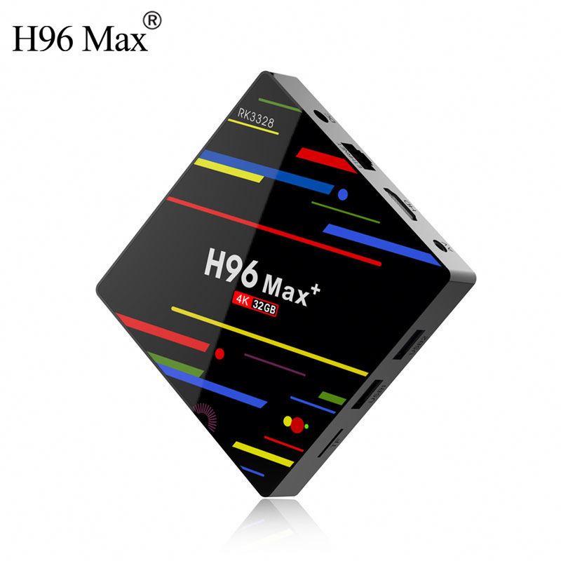 Оптовая продажа RK3328 H96 MAX Plus 4 Гб ОЗУ ТВ приставка android 9,0 четырехъядерный процессор поддержка 4k ТВ приставка 64 Гб ПЗУ Смарт ТВ приставка