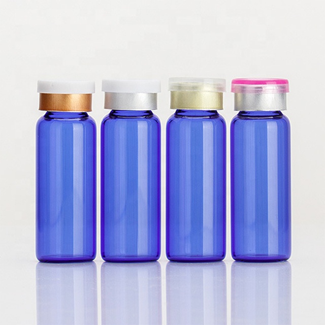 Vitamin C Ampoules Glass Tube Bottle 5ml Vials with Rubber Stopper