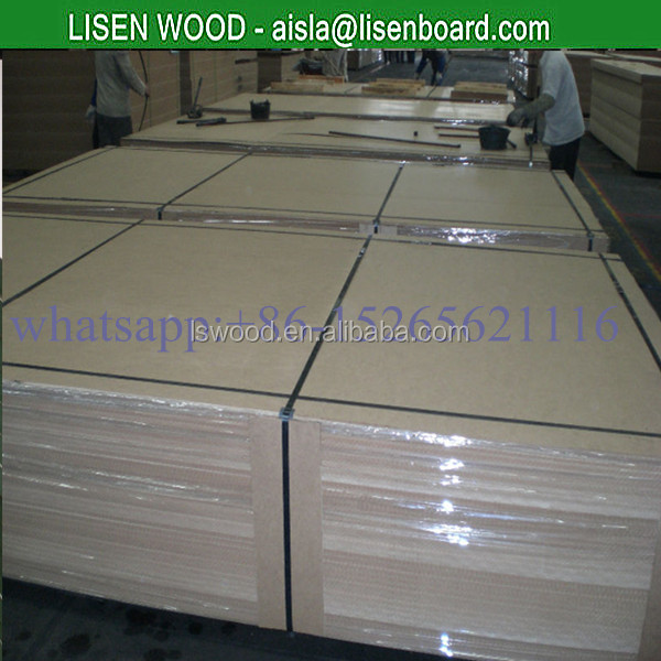 E1 клей MDF лист, 18 мм fiberboard средней плотности E0