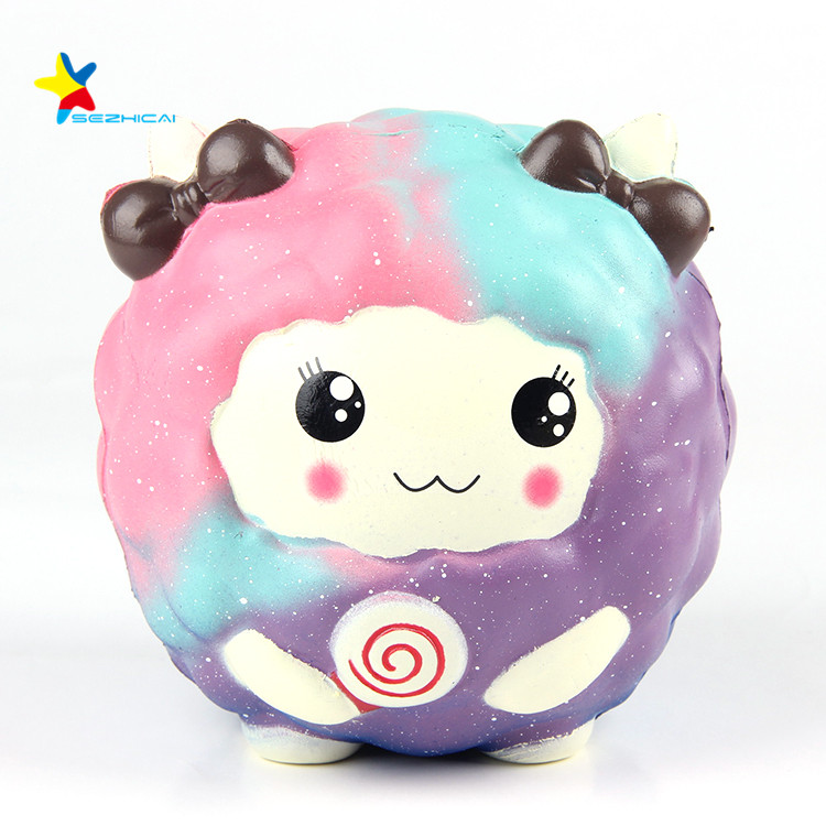 Пользовательские ароматические овец squishy игрушки животных форме стресс мяч