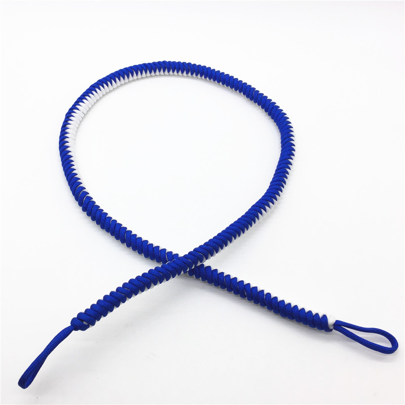 Синий и белый нейлон paracord камера плечевой ремень Выживание камера плечевой ремень