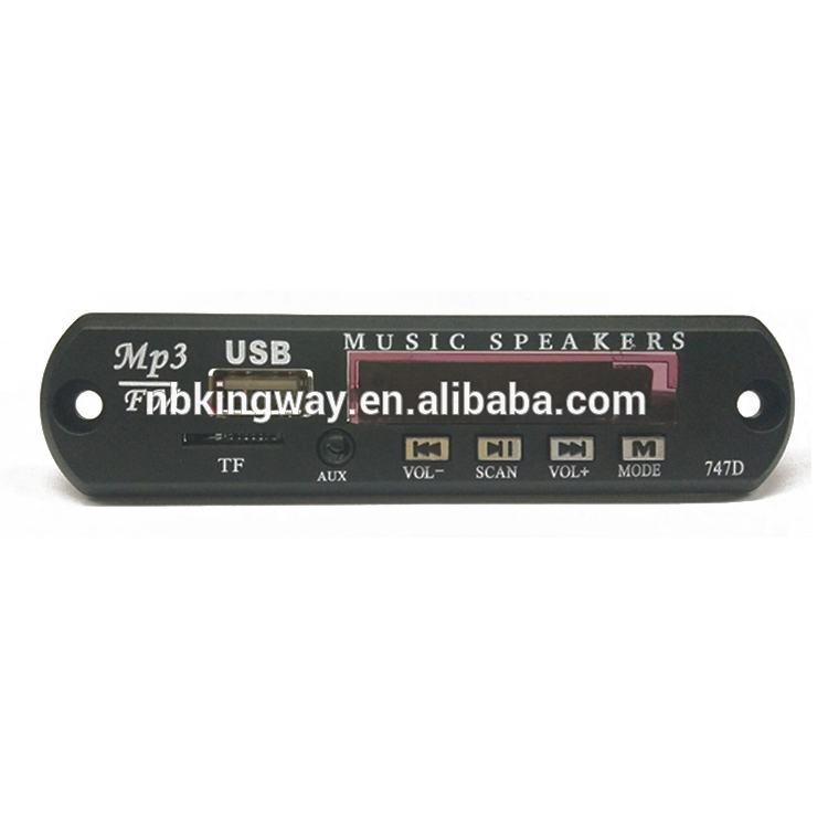 Модуль аудиодекодера, MP3/FM/USB/TF/AUX, Функциональный модуль FM-радио 5 В/12 В