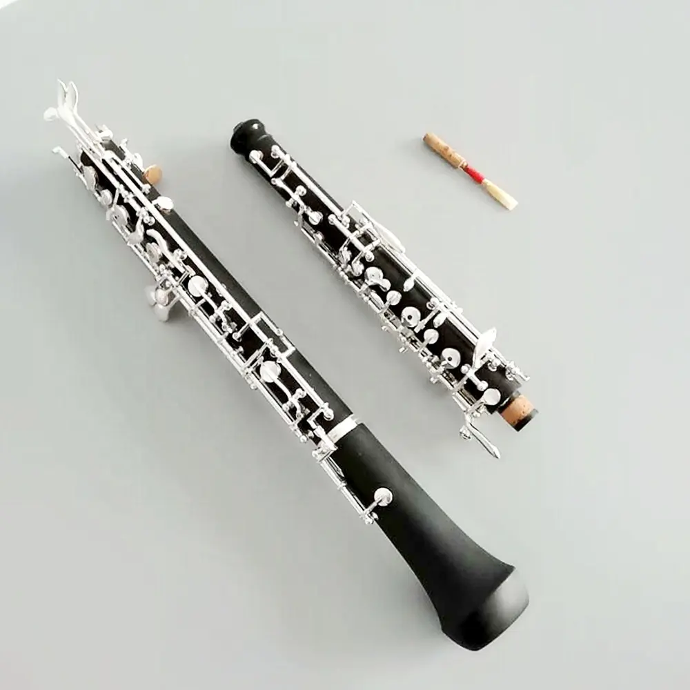 Hot sell composite wood silver-plated keys oboe   wind instruments