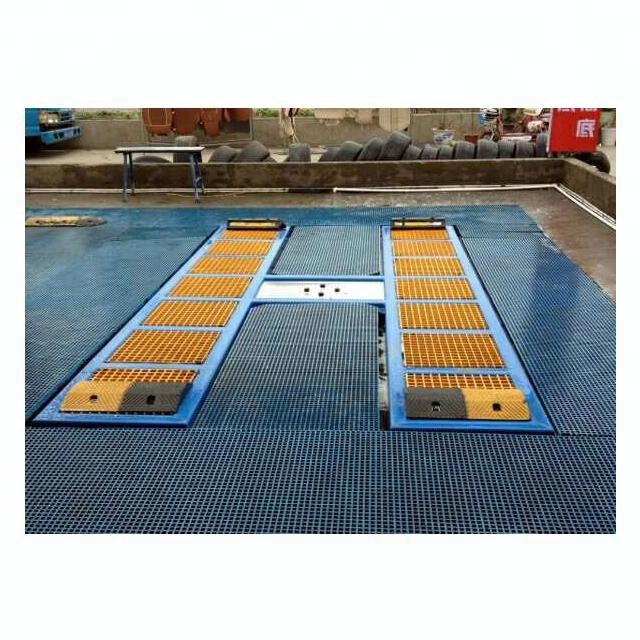 Baohua Best sell 360 rotation pneumatic inground single post car lift for vehicle washing center with good quality