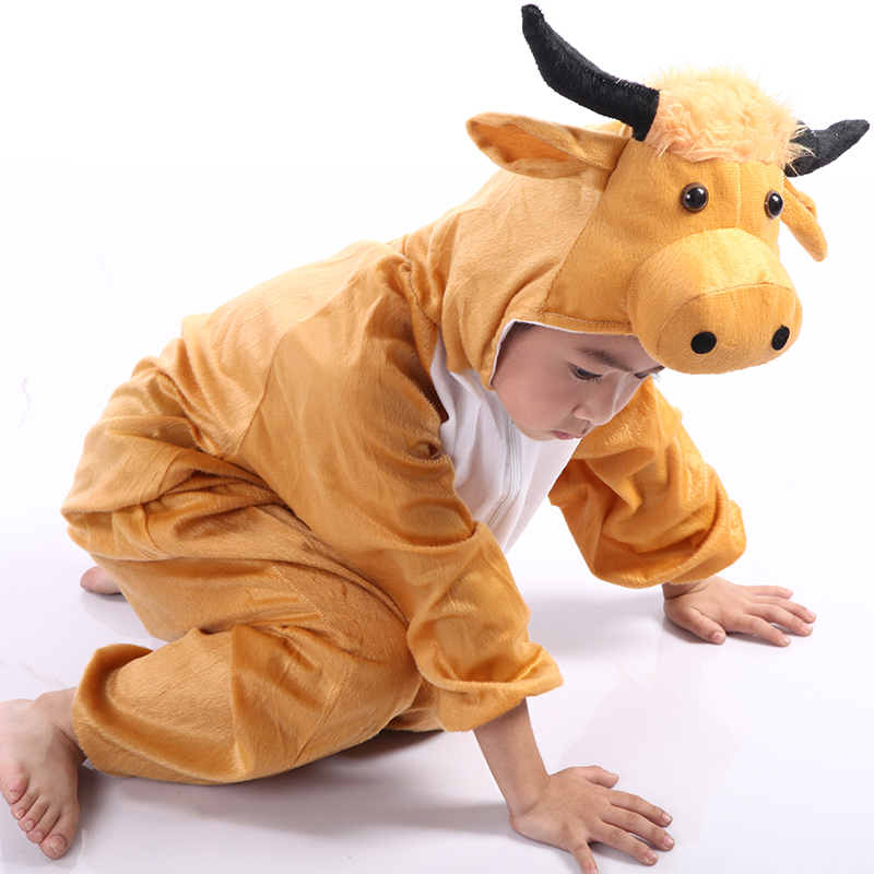 promotion on sales cattle animal mascot costumes kids