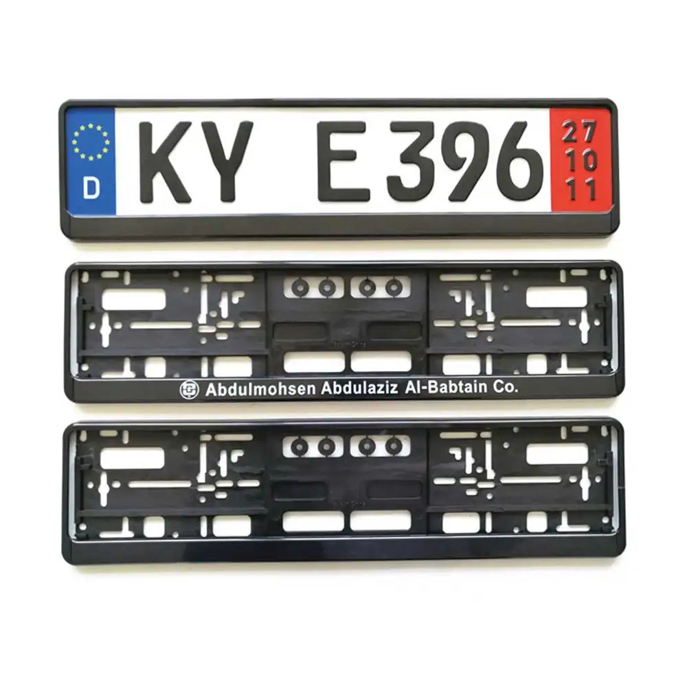 european standard size car license plate frame blank or with custom logo