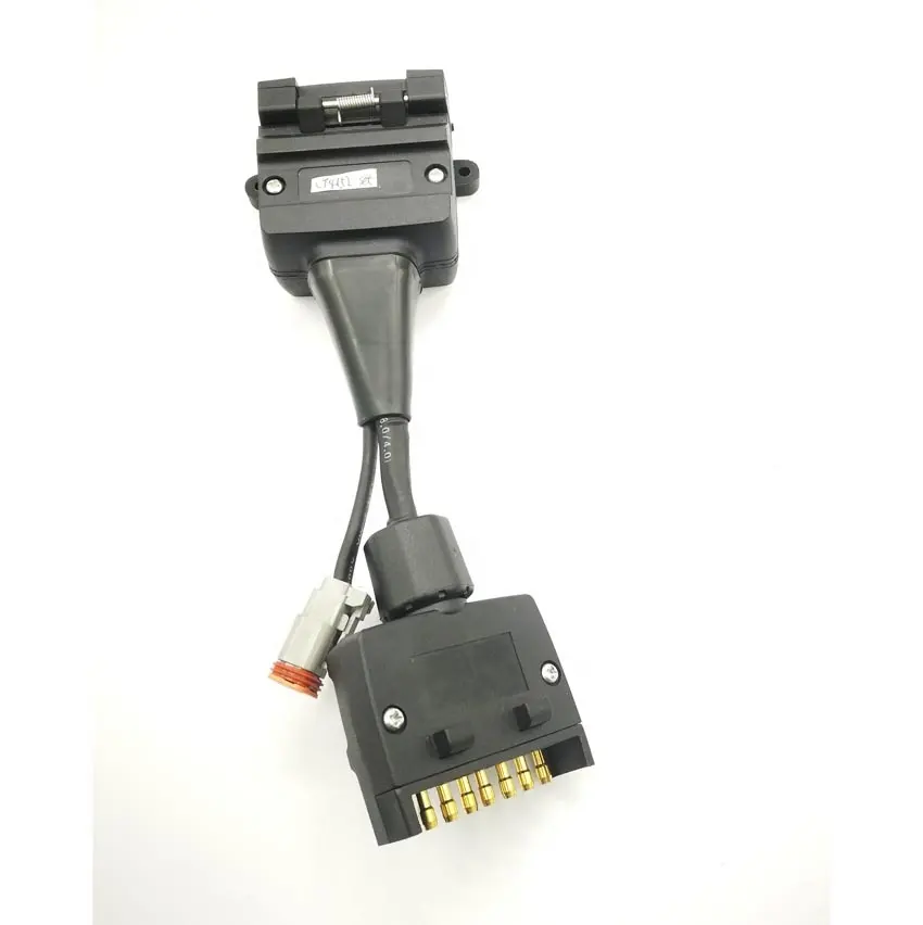 NEW HOT ITEM Australia flat 12 pin socket to 7 pin plug trailer plug connector  adapter flat 7pin trailer plug