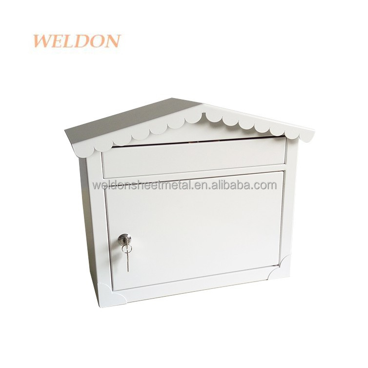 WELDON Locking Security Mailbox for Letterbox Parcel Mail Box Lock Secure Steel Post