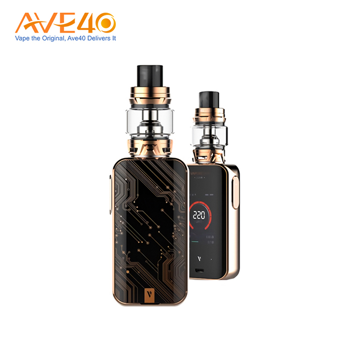 Горячая Распродажа вейп 220 Вт Vaporesso Luxe TC стартовый комплект с двумя высокоскоростными аккумуляторами