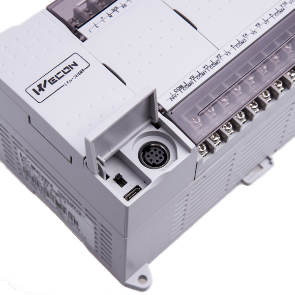 48 i/o Wecon логотип светодиодного ПЛК автоматическая система управления реле с расширенным 2 канала импульсный выход