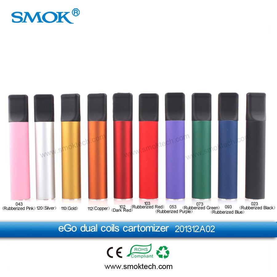 Высококачественные двойные катушки cartos Smoktech Ego двойные катушки Cartomizer 5 мл Мега одноразовый картридж ecig