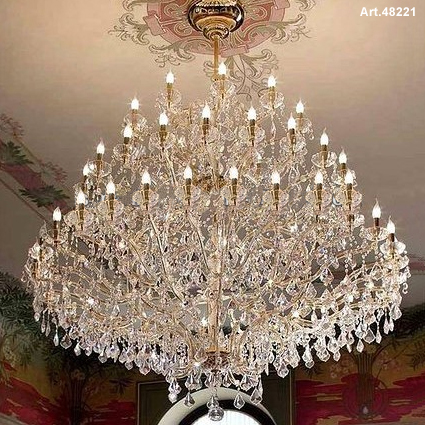 Hotel фойе пользовательские лампы Мария Тереза блеск винтажные хрустальные люстры подвесной светильник