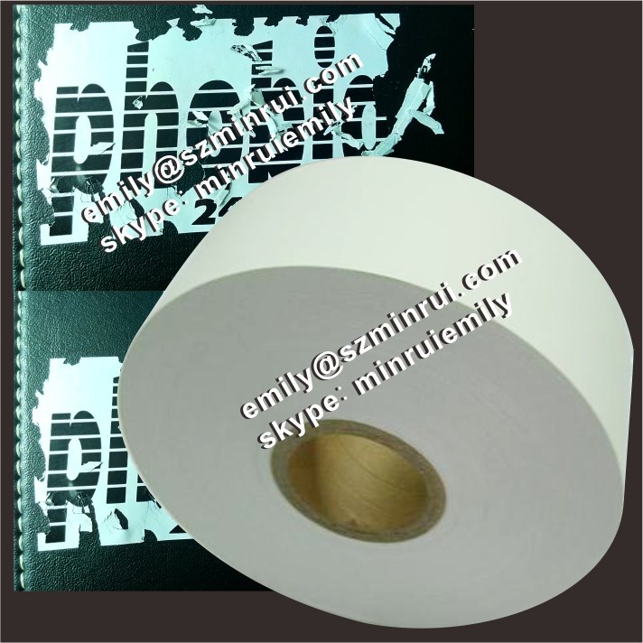 Custom ultra destructible label paper rolls  destructible vinyl eggshell sticker paper rolls or sheets