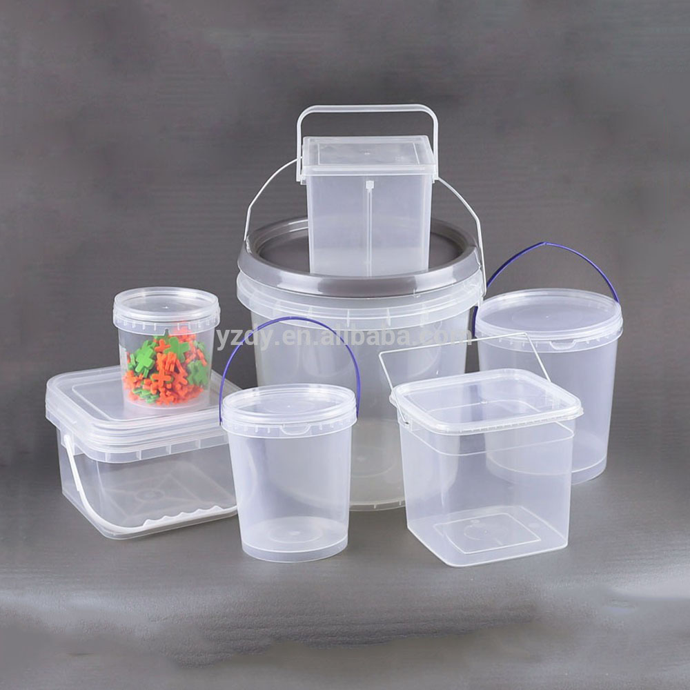 1 л ~ 8 л HDPE контейнеры для хранения пищевых продуктов с крышками доступно несколько цветов